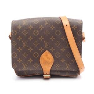Louis Vuitton Cartesiere shoulder bag canvas leather Monogram Brown